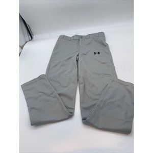 Under Armour Compression Pants Youth LG HeatGear Base Layer Tapered Leg Gray